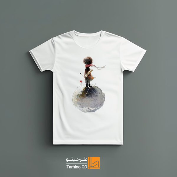 تیشرت با طرح شازده کوچولو