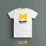 تیشرت طرح دار لوگوی کالاف دیوتی موبایل