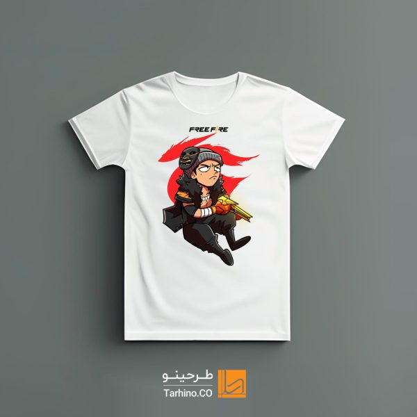 خرید تیشرت طرح دار بازی فری فایر