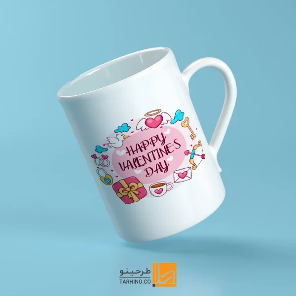 ماگ با طرح روز ولنتاین