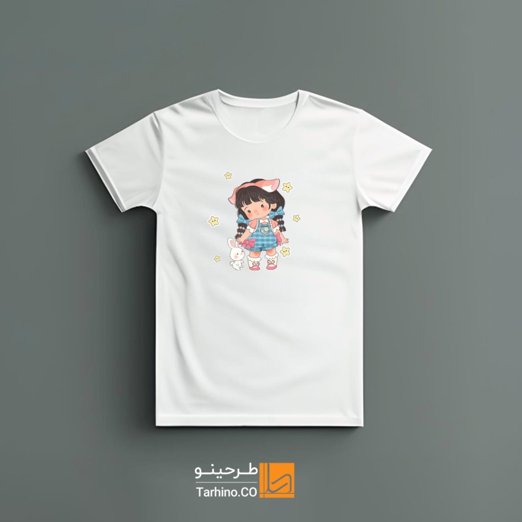 تیشرت با طرح فانتزی دختر کوچولو بسیار زیبا مناسب برای کودکان و بزرگسالان علاقمند به کاراکترهای بامزه