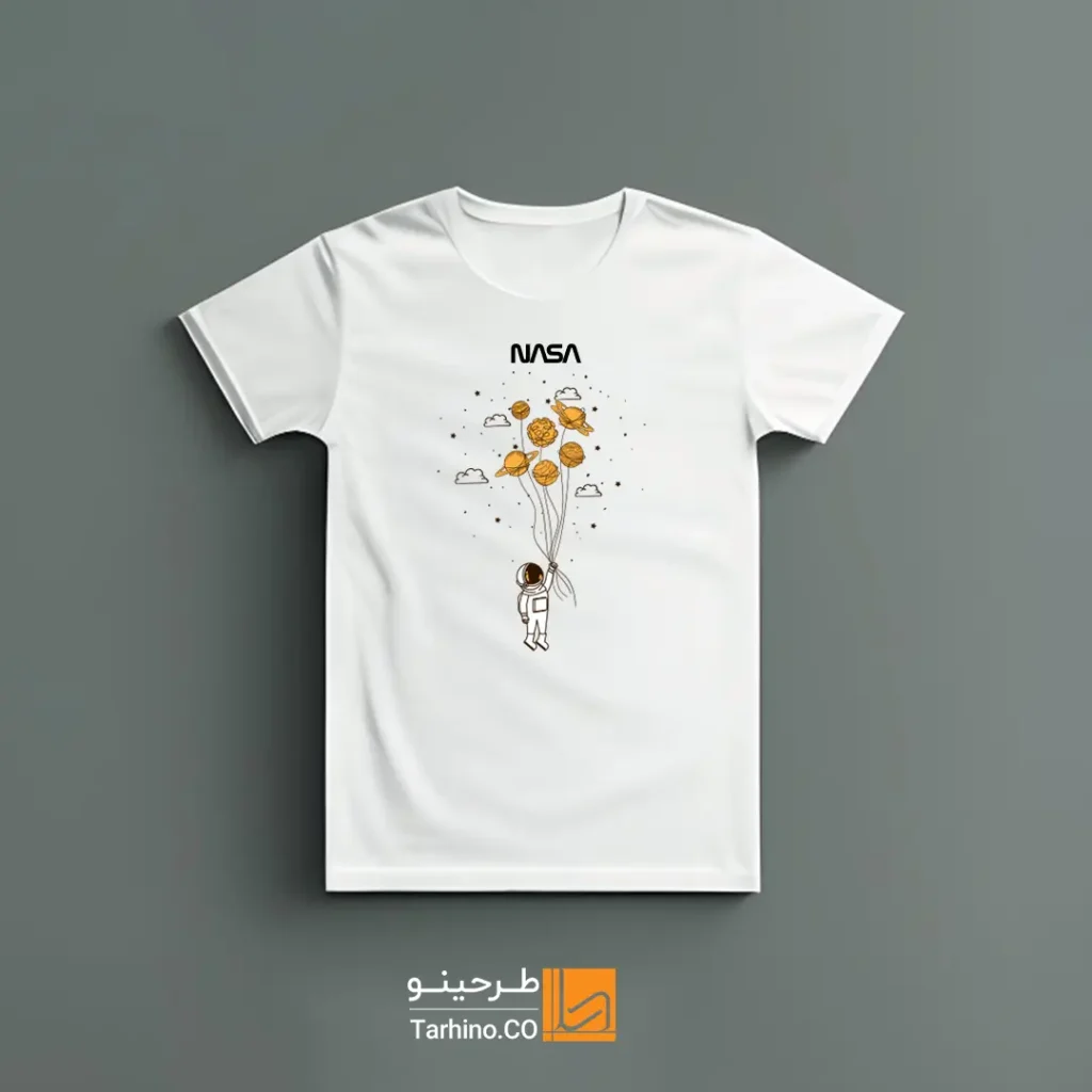 تیشرت طرح ناسا و فضانورد