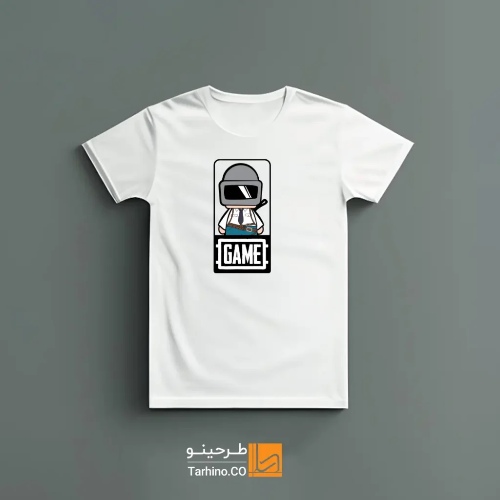 تیشرت با طرح کاراکتر فانتزی بازی پابجی