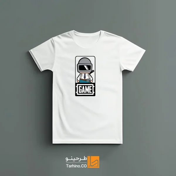تیشرت با طرح کاراکتر فانتزی بازی پابجی