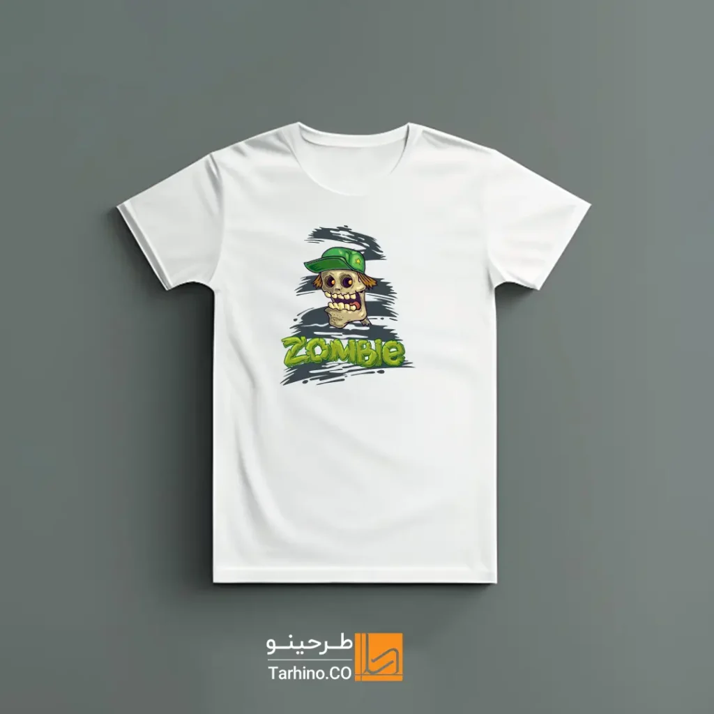 تیشرت با طرح زامبی