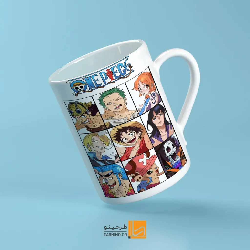 ماگ انیمه با طرح کاراکترهای وان پیس